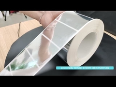 Rossa 56um 1mil Matte Non Transfer Tamper Evident Etichetta per VOID