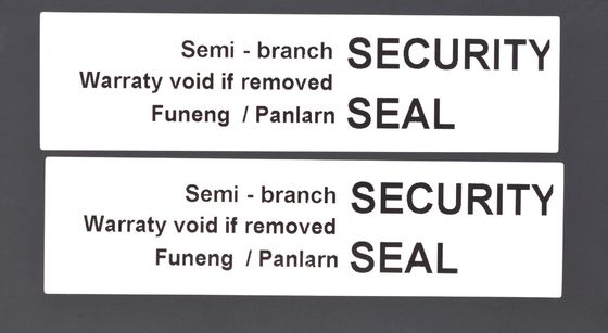 85um 1.5mil Matte Sliver Semi Transfer Tamper Evident Label Stiker With Low-Residue
