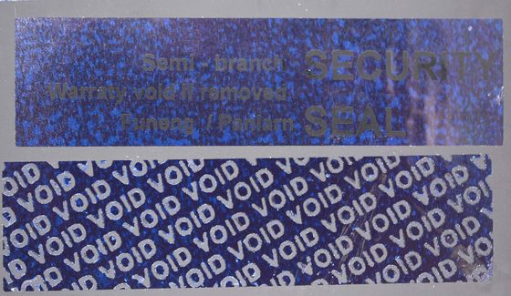 95um 2mil Glossy Blue Semi Transfer Temper Proof Sticker