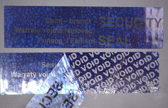 95um 2mil Glossy Blue Semi Transfer Temper Proof Sticker