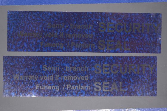 95um 2mil Glossy Blue Semi Transfer Temper Proof Sticker